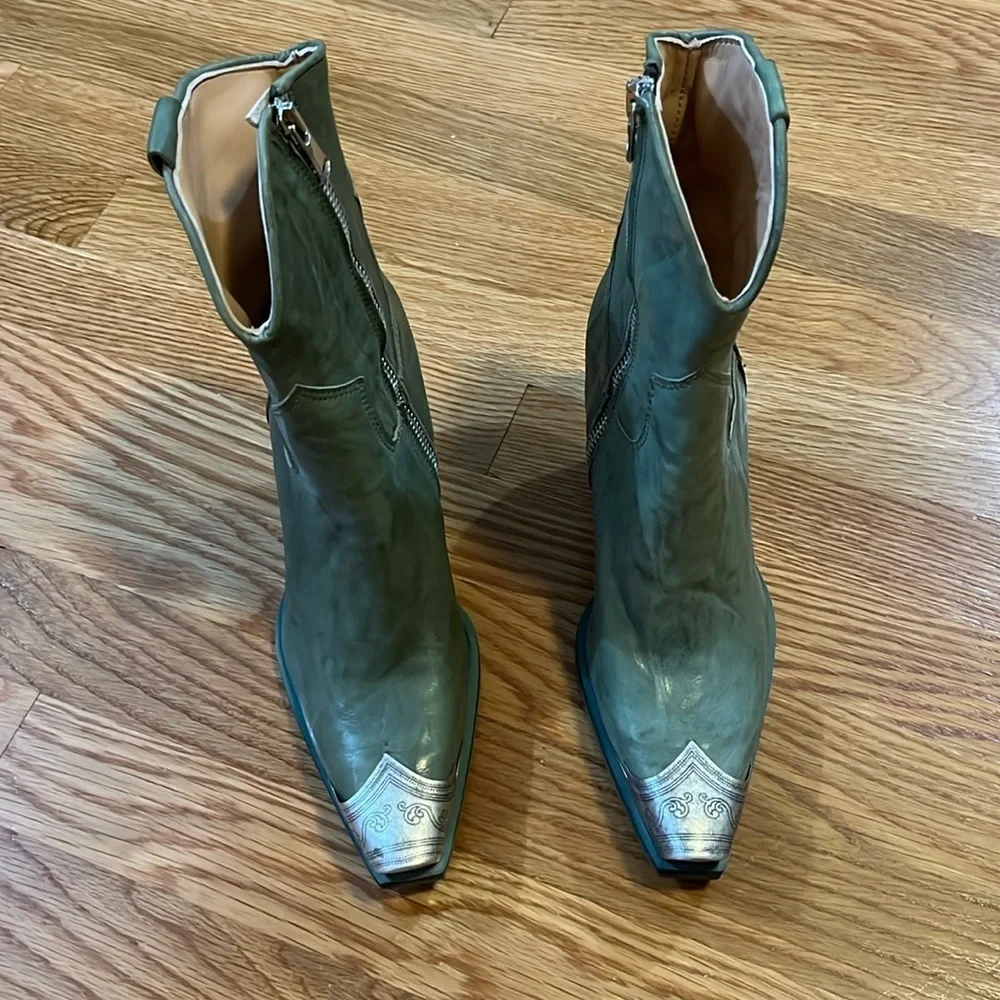 Free People Brayden Western Boot - Succulent Color Size 6 NEW - Picture 4 of 15